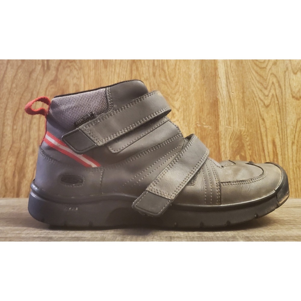 Keen Hikeport II Boots Mid Strap Waterproof Trail Hiking Shoes Youth Size 6 Gray